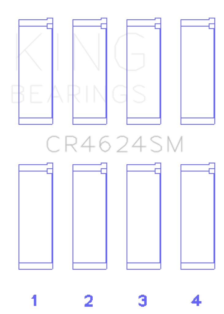 King Hyundai G4KE / G4KC Rod Bearings (Set of 4)