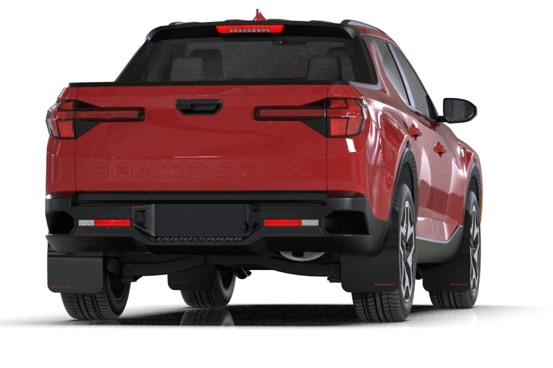 Rally Armor 22-26 Hyundai Santa Cruz Black Mud Flap w/Grey Logo