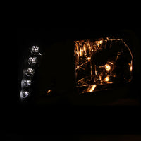 ANZO 2005-2008 Toyota Corolla Crystal Headlight Chrome Amber