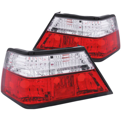 ANZO 1986-1995 Mercedes Benz E Class W124 Taillights Red/Clear