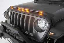 Load image into Gallery viewer, AVS 2018-2019 Jeep Wrangler (JL) Aeroskin Low Profile Hood Shield w/ Lights - Black