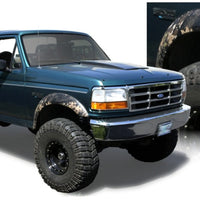 Bushwacker 92-96 Ford F-150 Styleside Extend-A-Fender Style Flares 4pc 81.0/96.0in Bed - Black