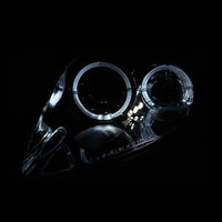 ANZO 2000-2005 Mitsubishi Eclipse Projector Headlights w/ Halo Black