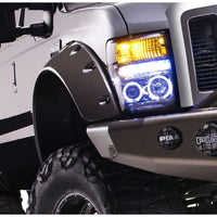 Bushwacker 08-10 Ford F-250 Super Duty Cutout Style Flares 2pc - Black