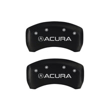 Load image into Gallery viewer, MGP 4 Caliper Covers Engraved Front &amp; Rear Acura Red finish silver ch
