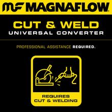 Load image into Gallery viewer, MagnaFlow Conv Univ 2.25in Inlet/Outlet Center/Center Round