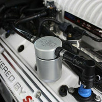 J&L 07-14 Ford Mustang GT500 Passenger Side Oil Separator 3.0 - Clear Anodized