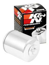 Load image into Gallery viewer, K&amp;N Harley-Davidson 3in OD x 4.063in H Chrome Oil Filter