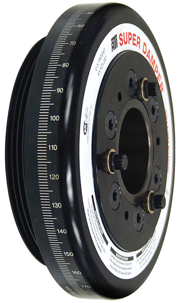 ATI Damper - 7.074in - Alum - Honda D - 4 Grv Rear Aluminum Pulley - 10 Percent Underdrive