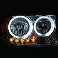 ANZO 2005-2008 Toyota Corolla Crystal Headlight Chrome Amber