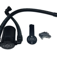 J&amp;L 2011-2017 Ford Mustang GT Driver Side Oil Separator 3.0 - Black Anodized