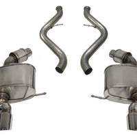 Corsa 08-12 BMW M3 Convertible E93 Polished Sport Cat-Back Exhaust