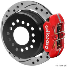 Load image into Gallery viewer, Wilwood Ford Explorer 8.8in Rear Axle Dynapro Disc Brake Kit 11in Drilled/Slotted Rotor -Red Caliper