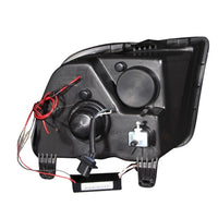 ANZO 2005-2009 Ford Mustang Projector Headlights w/ Halo Black