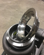 Load image into Gallery viewer, S475 S480 T6 Downpipe Flange Stainless stepped 5&quot; to 4&quot;