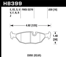Load image into Gallery viewer, Hawk 84-4/91 BMW 325 (E30) HPS Street Rear Brake Pads