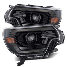 Load image into Gallery viewer, AlphaRex 12-15 Toyota Tacoma PRO-Series Projector Headlights Plank Style Alpha Black w/DRL