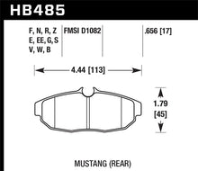 Load image into Gallery viewer, Hawk 05-07 Ford Mustang GT &amp; V6 HPS Street Rear Brake Pads
