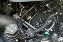 Load image into Gallery viewer, J&amp;L 15-25 Ford Transit 150/250/350 3.5L EcoBoost Passenger Side Oil Separator 3.0 - Black Anodized