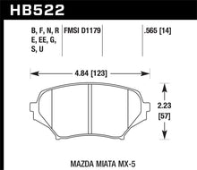 Load image into Gallery viewer, Hawk 06-10 Mazda Miata Mx-5 Front HPS Street Brake Pads