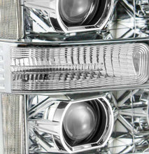 Load image into Gallery viewer, AlphaRex 11-16 Ford F-250 SD PRO-Series Projector Headlights Plank Style Design Chrome w/Seq Signal