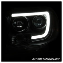 Load image into Gallery viewer, Spyder Toyota Tacoma 05-11 Projector Headlights - Light Bar DRL - Black PRO-YD-TT05V2-LB-BK