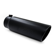 Load image into Gallery viewer, MBRP Universal Tip 6in OD Angled Rolled End 5in Inlet 18in Length Black Finish Exhaust