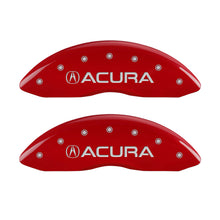 Load image into Gallery viewer, MGP 4 Caliper Covers Front Acura Rear MDX Red Finish Silver Characters
