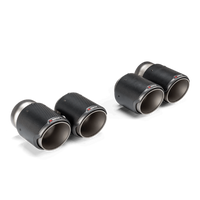 Akrapovic 2021+ BMW G87 M2, G80 M3 &amp; G82 M4 Classic Carbon Design Tail Pipe Set