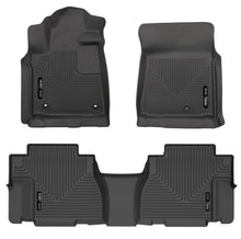 Load image into Gallery viewer, Husky Liners 12-22 Toyota Sequoia Weatherbeater Front &amp; 2nd Seat Floor Liners - Black