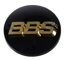 Load image into Gallery viewer, BBS Center Cap 70.6mm Black/Gold (4-tab) (56.24.120)