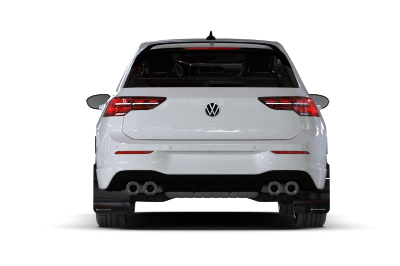 Rally Armor 22-25 VW MK8 Golf GTI/R Red UR Mud Flap w/White Logo