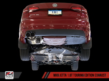 Load image into Gallery viewer, AWE Tuning Mk6 GLI 2.0T - Mk6 Jetta 1.8T Touring Edition Exhaust - Diamond Black Tips